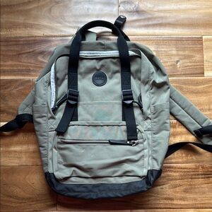 Okta Brands Green and Black Backpack Durable Everyday Use